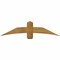 Ekena Millwork Bellingham Rough Sawn Timber Gable Bracket, Western Red Cedar, 60"W x 15"H x 4"D x 6"F, 6/12 Pitch GBW060X15X0406BEL00RWR - alternate 1